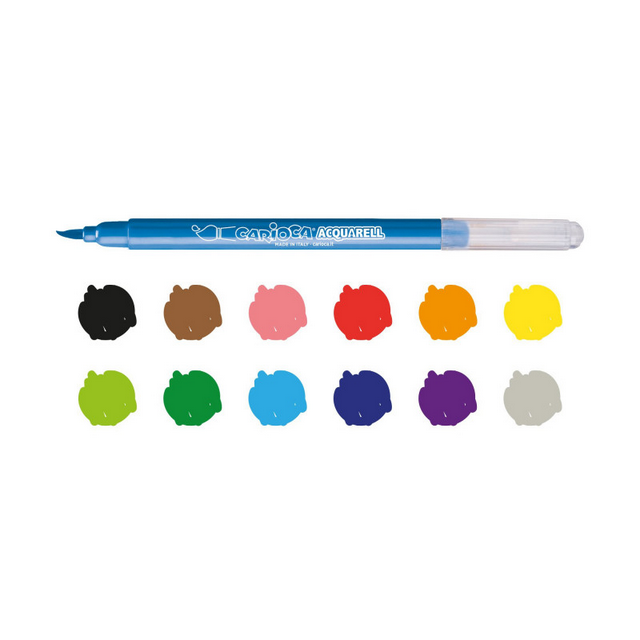 Pennarelli Acquerellabili Acquarell - 12 Pz