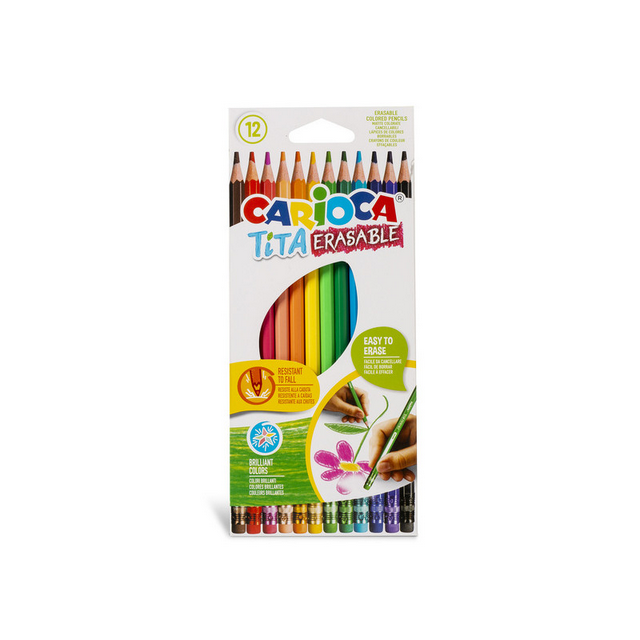 Pastelli Cancellabili TITA Carioca con Gomma - Mina 3mm Resistente