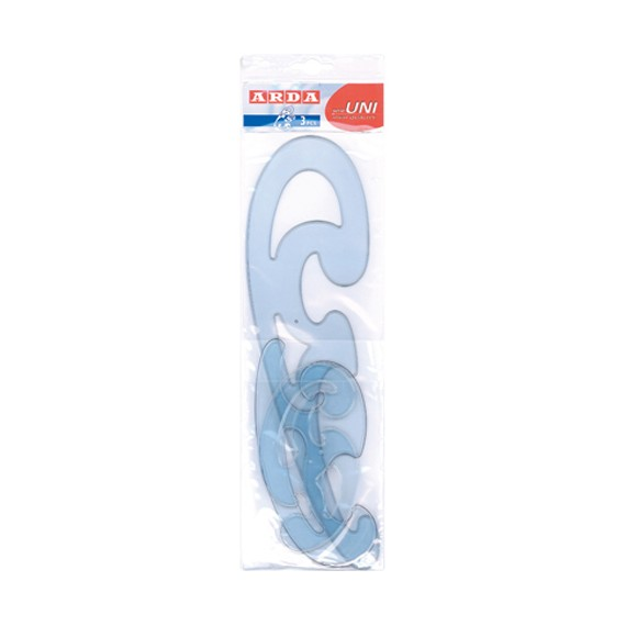 Arda 408533 Set Curvilinee, Confezione da 3 Pezzi