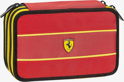 FERRARI KIDS - Astuccio Scuola Ufficiale Ferrari, Astuccio 3 Scomparti Bambino con Set Cancelleria