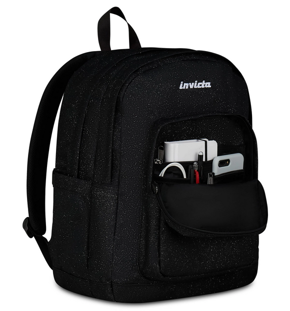 INVICTA Zaino Jelek Shine Glitter Sostenibile 34L - 3 Colori Disponibili