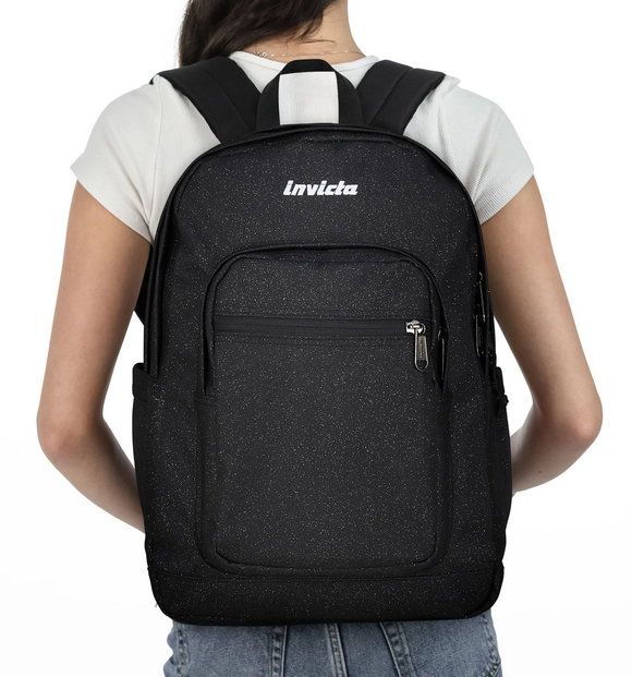 INVICTA Zaino Jelek Shine Glitter Sostenibile 34L - 3 Colori Disponibili