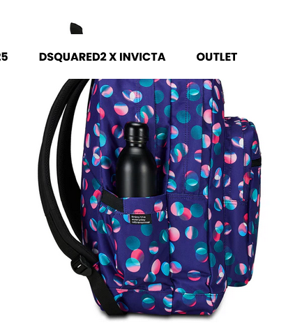 INVICTA Zaino Jelek Fantasy Sostenibile 34L - 9 Fantasie Disponibili