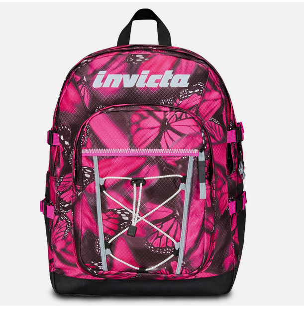 INVICTA Zaino Jelek GRS Fantasy Farfalle Sostenibile 34L