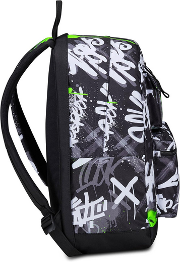 SEVEN Zaino Reversibile New Pockets The Double Nero Verde