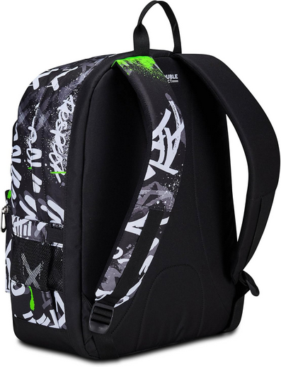 SEVEN Zaino Reversibile New Pockets The Double Nero Verde
