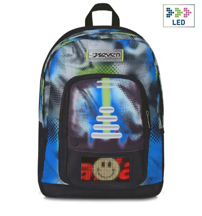 SEVEN Zaino Freethink Write Down con Display LED Programmabile