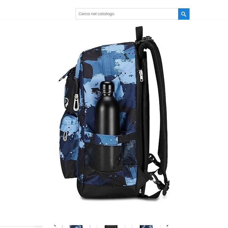 SEVEN Zaino Reversibile Pockets GRS Earphones WiFi