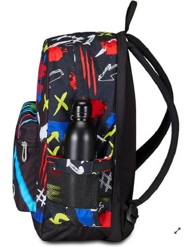SEVEN Zaino Reversibile Graffiti Load con Earphones Wireless