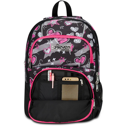 SEVEN Zaino Advanced Pockets Draft Heart Girl