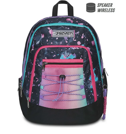 SEVEN Zaino Advanced Fluo String Girl con Speaker Wireless