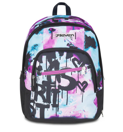 SEVEN Zaino Dual Detach Quick Graffiti Girl – 2 Zaini in 1