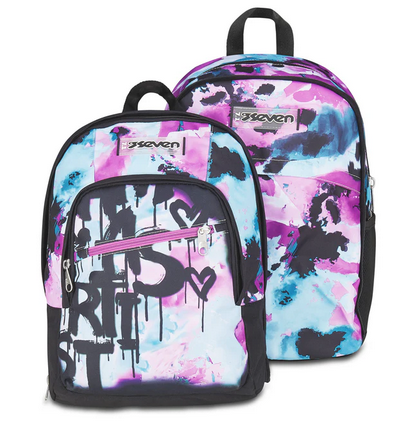 SEVEN Zaino Dual Detach Quick Graffiti Girl – 2 Zaini in 1