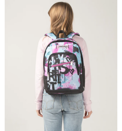 SEVEN Zaino Dual Detach Quick Graffiti Girl – 2 Zaini in 1
