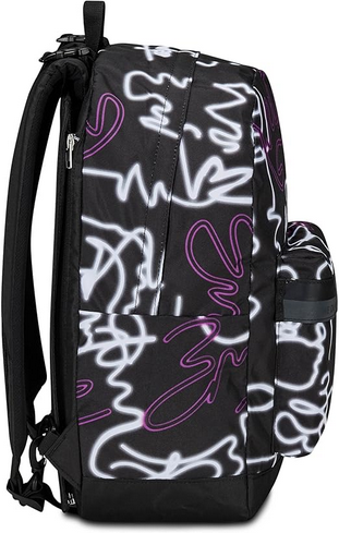 SEVEN Zaino Reversibile 2in1 The Double Nero Viola Girl