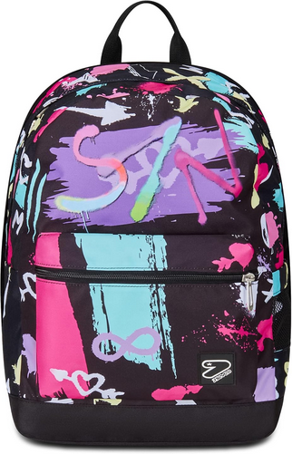 SEVEN Zaino Reversibile 2in1 The Double GraffitiLoad con Cuffie Wireless - Nero Fucsia Girl