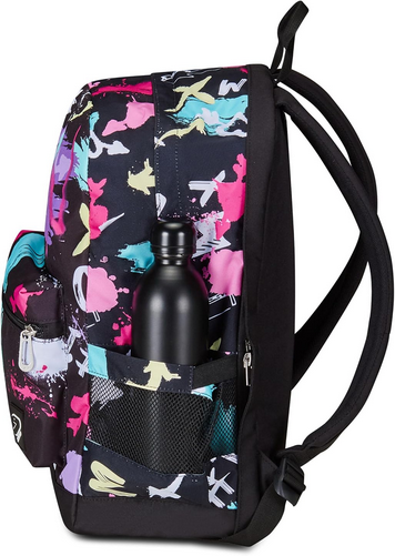 SEVEN Zaino Reversibile 2in1 The Double GraffitiLoad con Cuffie Wireless - Nero Fucsia Girl