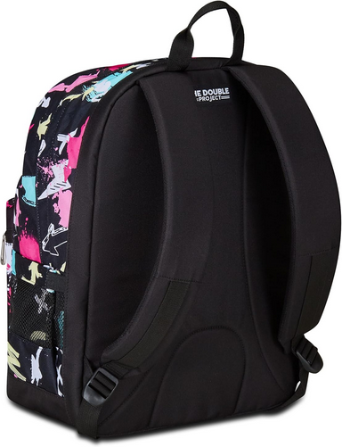 SEVEN Zaino Reversibile 2in1 The Double GraffitiLoad con Cuffie Wireless - Nero Fucsia Girl