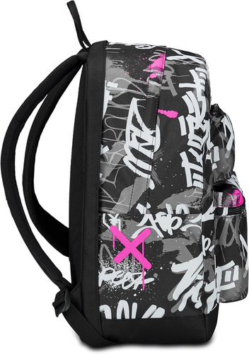 SEVEN Zaino Reversibile 2in1 Pockets The Double Nero Fucsia