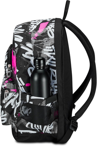 SEVEN Zaino Reversibile 2in1 Pockets The Double Nero Fucsia