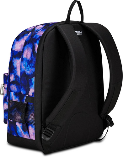 Zaino Seven® Reversibile THE DOUBLE Blue Galaxy con Earphones Wireless e LED