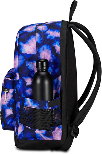 Zaino Seven® Reversibile THE DOUBLE Blue Galaxy con Earphones Wireless e LED