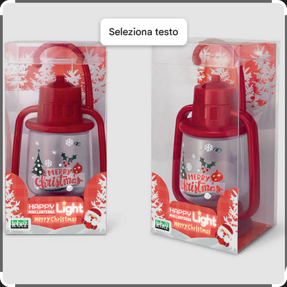 Mini Lanterna Natalizia Lebez a Luce Calda - Batterie Incluse