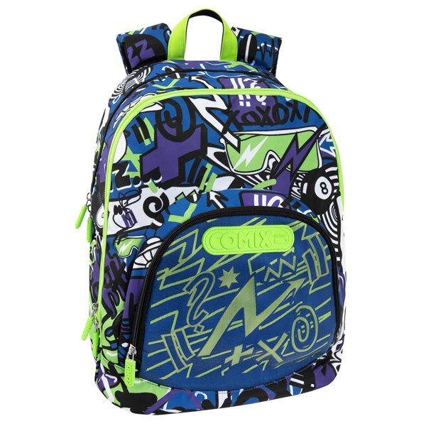 Zaino Organizzato COMIX Bright Boy con Luci LED - Zaino Scuola