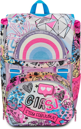 Zaino SJ Girl Colorjam - Zaino Scuola Femminile Colorato - Qualità Seven