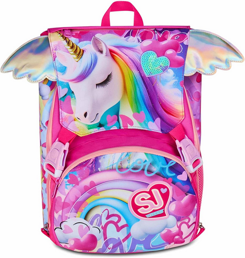Zaino Scuola SJ Gang Flyunicorn Girl - Qualità Seven - In Offerta