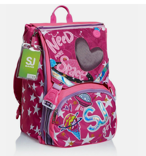 Zaino Sdoppiabile SJ Girl Ledtech + Astuccio 3 Zip Completo - Qualità Seven - In Offerta