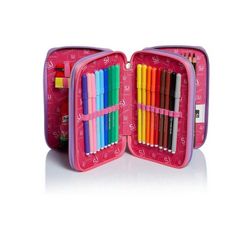 Zaino Sdoppiabile SJ Girl Ledtech + Astuccio 3 Zip Completo - Qualità Seven - In Offerta