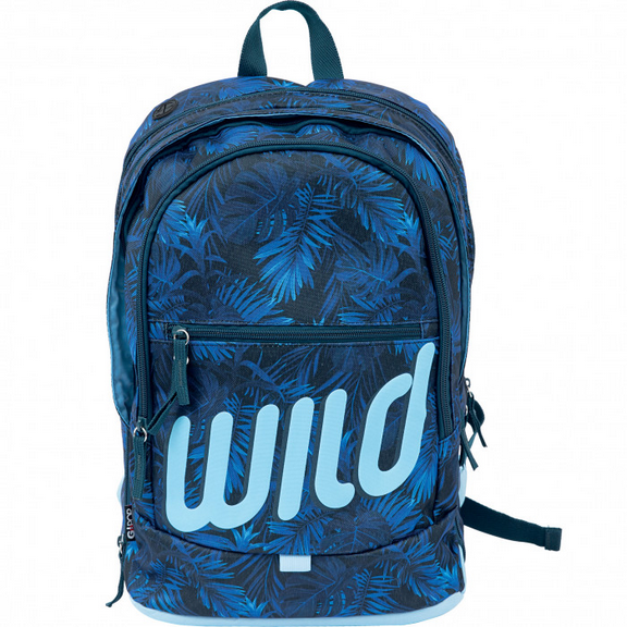 ZAINO SCUOLA ESTENSIBILE 3 SCOMPARTI CON AURICOLARI WILD GO POP