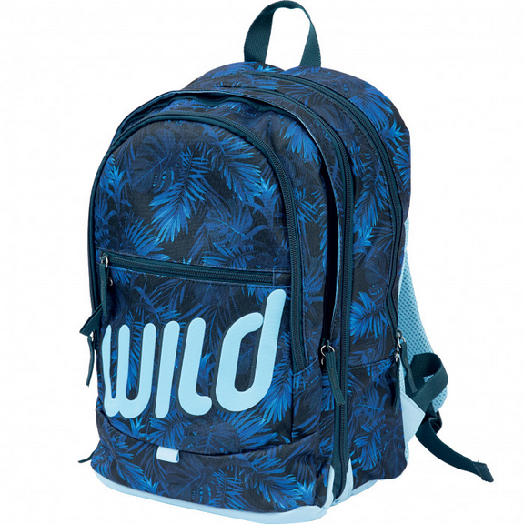 ZAINO SCUOLA ESTENSIBILE 3 SCOMPARTI CON AURICOLARI WILD GO POP