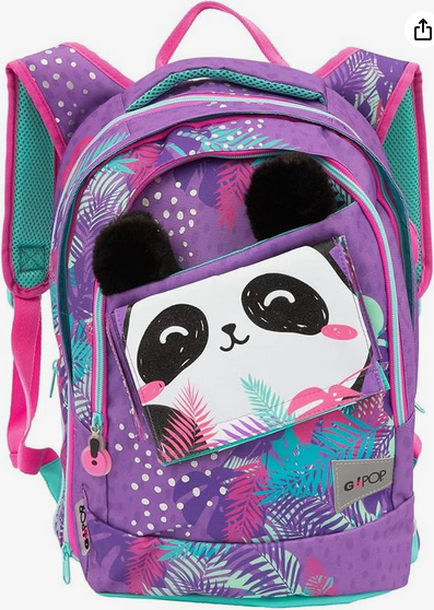 Go Pop - Zaino Estensibile - con 3 Grafiche Frontali Panda by Giochi Preziosi