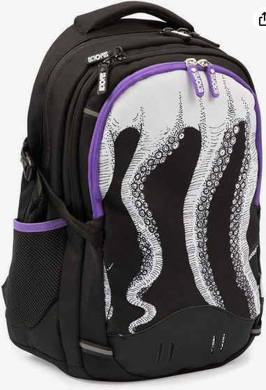 OCTOPUS by Giochi Preziosi - Zaino, 2 Scomparti E Tasche Interne,Tasche Porta Borraccia, Schienale E Spallacci Imbottiti, Lt 24, Dim 32x44x19,Scuola Medie