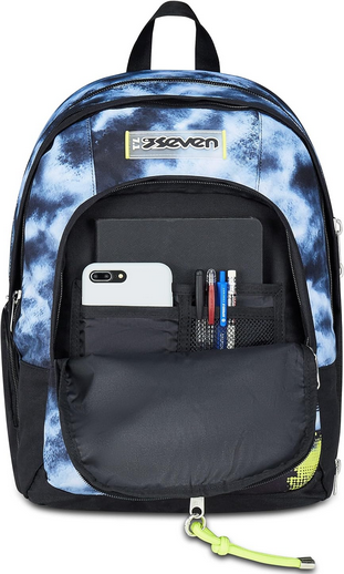 Seven Zaino Scuola Dual Detach, Grigio, Doppio Scomparto da 32 L boy