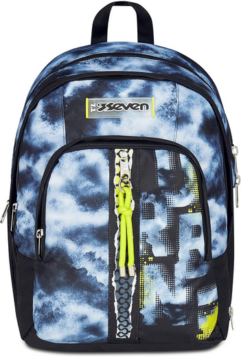 Seven Zaino Scuola Dual Detach, Grigio, Doppio Scomparto da 32 L boy