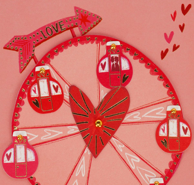 Biglietto d'Auguri con Applicazione 3D - Greeting Card - Legami San Valentino