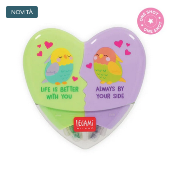 Kit San Valentino Legami - KIT IV - Penne Gel Cancellabili - Better Together - Erasable Pen