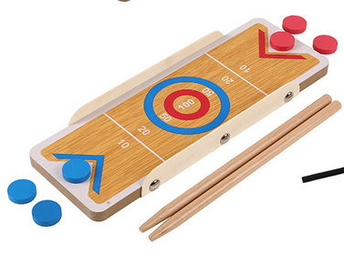 Gioco da Tavolo in Legno I Total - Mini Golf, Flipper, Battle Game, Bowling