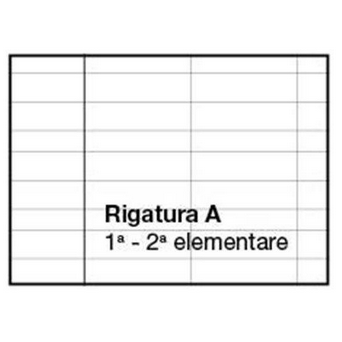 Quaderno Cartonato A4 Blasetti One Color - Rigatura A Prima e Seconda Elementare