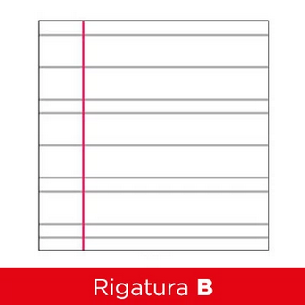 Quaderno Cartonato A4 Blasetti One Color - Rigatura B Terza Elementare