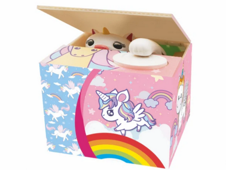 Salvadanaio Meccanico I Total - Gattino e Unicorno - 2 Modelli Disponibili