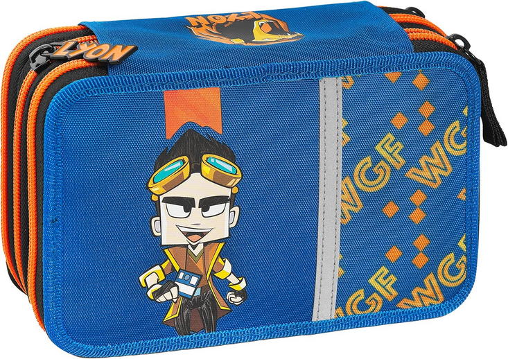 LYON GAMER - Astuccio 3 zip Scuola Ufficiale Lyon Gamer