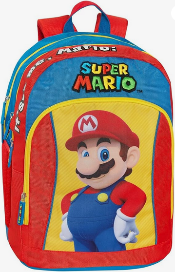 Zaino Organizzato Super Mario Rosso/Blu Franco Cosimo Panini