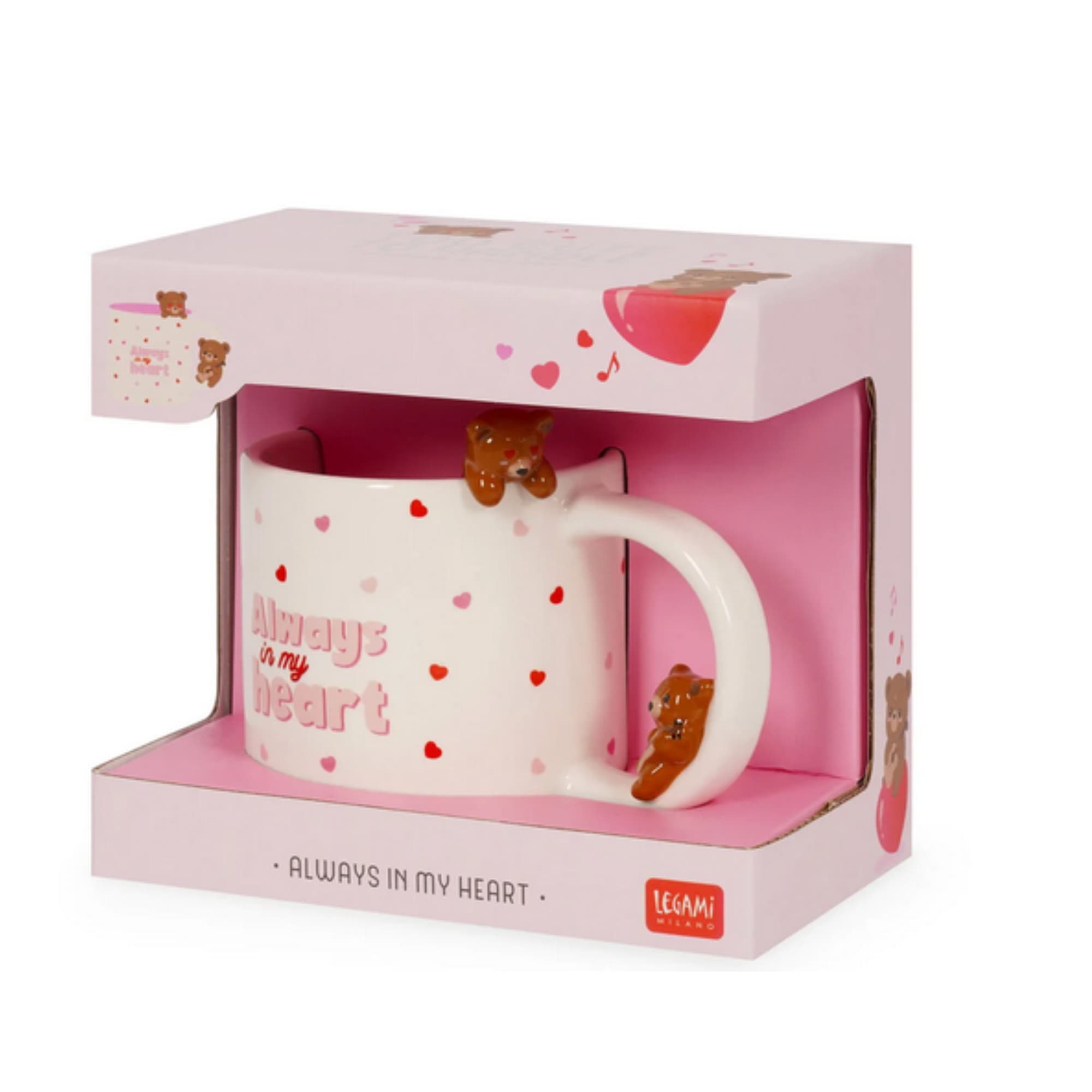 TAZZA LEGAMI SAN VALENTINO ORSETTI DISPONIBILE DA CARTOLERIA CLAUDIO A GIUGLIANO NAPOLI