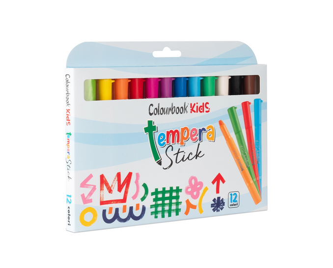 Tempera Stick Colourbook Rainbow Lavabile Senza Pennello | Cartoleria Claudio