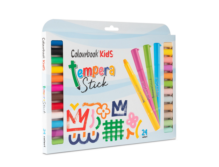 Tempera Stick Colourbook Rainbow Lavabile Senza Pennello | Cartoleria Claudio