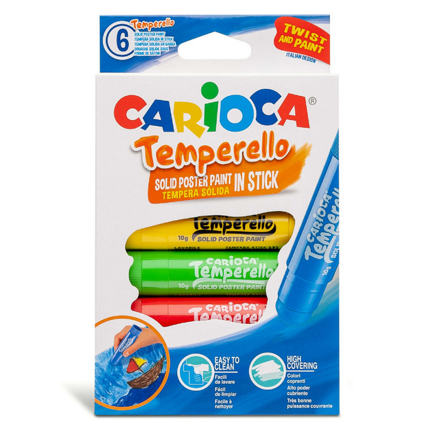 Temperello carioca tempera solida disponibile da cartoleria claudio a giugliano napoli